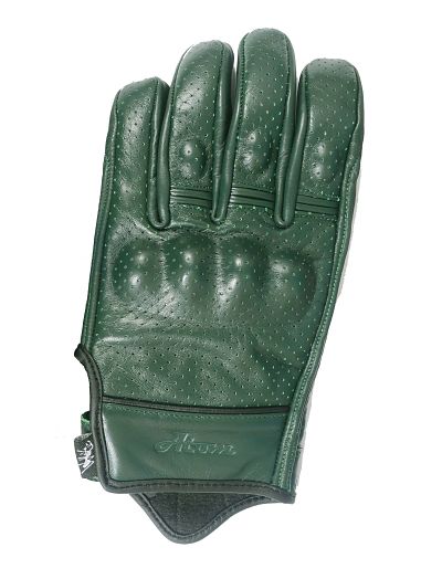 guantes de moto verdes