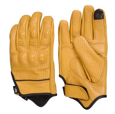 Yellow Caferacer gloves